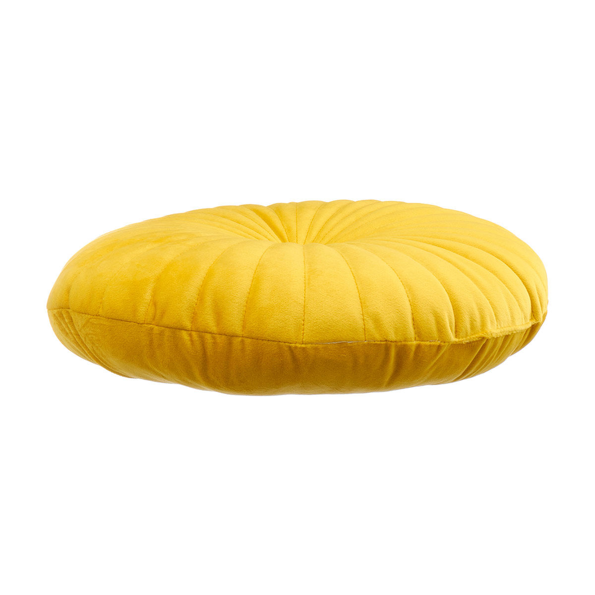 Decorative Round Pillow, Yellow