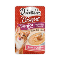 Delectables Bisque Senior Cats Tuna & Chicken Lickable