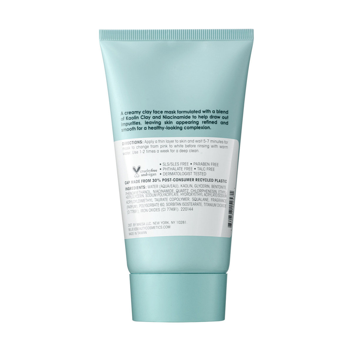 Believe Beauty SKIN Detoxifying Clay Face Mask, 5.5 oz