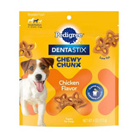 Pedigree DentaStix Chewy Chunx Chicken Flavored Dental Treats, Small & Medium Dogs 4 oz