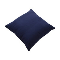 Ribbed Square Pillow, Blue, 18 in x 18 in
