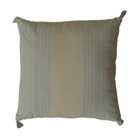 Striped Pillow with Tassel, 18 in x 18 in