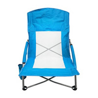 Steel Alloy L-Shaped Low Folding Beach Chair