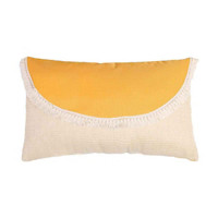 Yellow Patchwork Lumbar Pillow