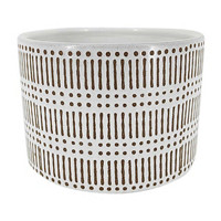 Ceramic Planter, Striped
