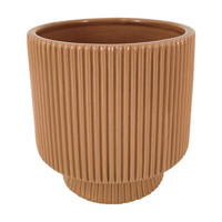 Ceramic Planter, Striped
