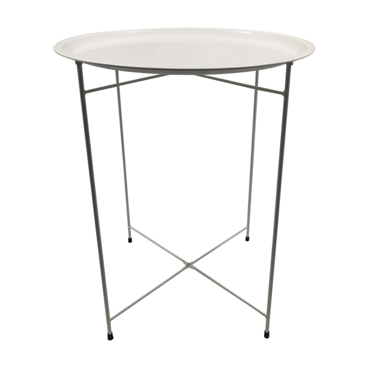 Metal Side Table White
