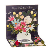 Valentine’s Day Flowers Popup Card
