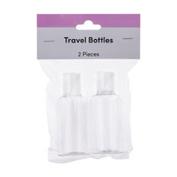 Beauty Plastic Travel Bottles, White