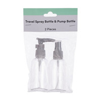 Beauty Plastic Travel Spray Bottles, Gray