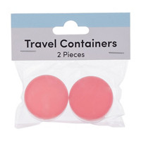 Beauty Plastic Travel Containers, Pink
