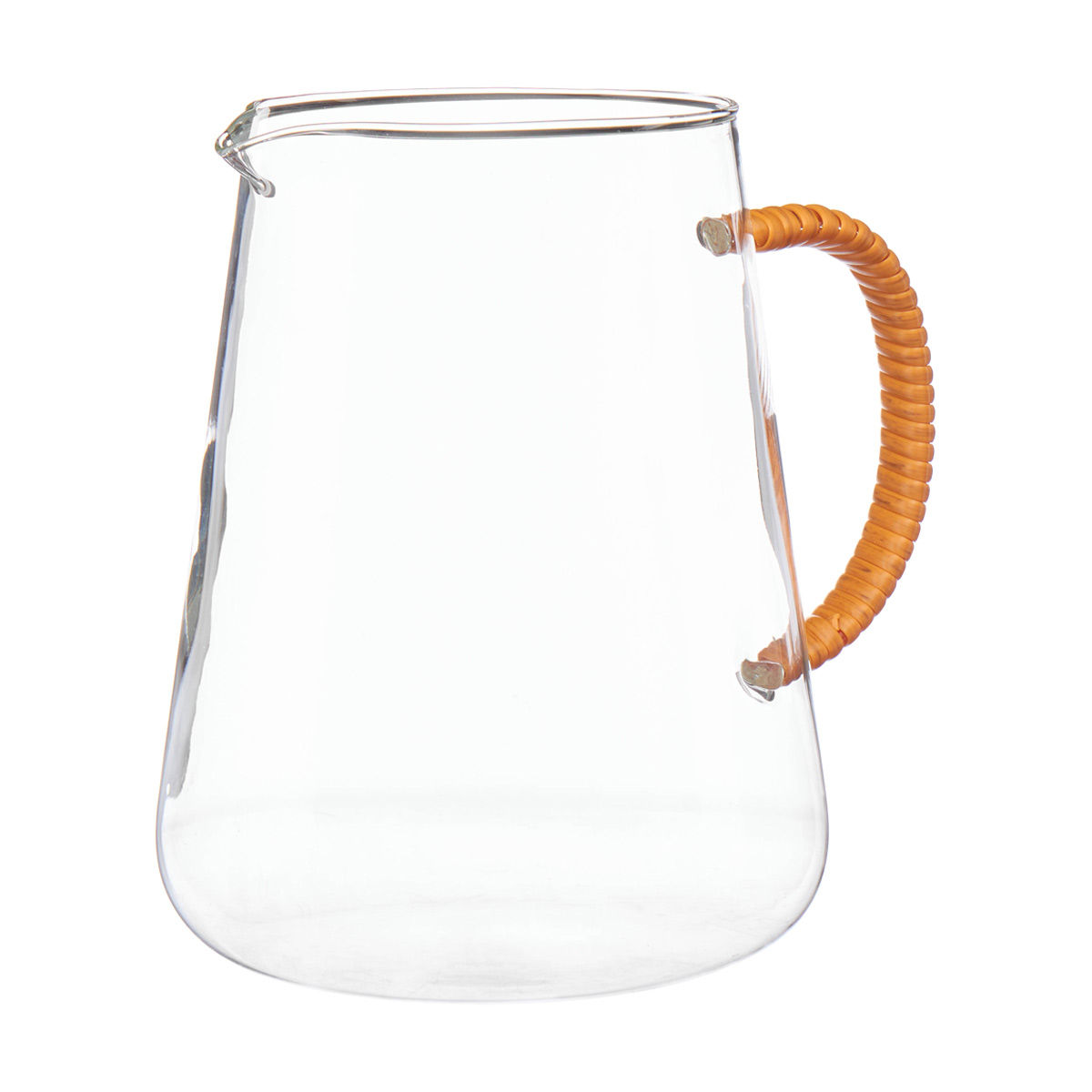 Wicker & Glass Pitcher