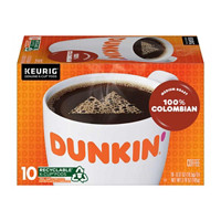 Dunkin’ 100% Colombian Medium Roast Coffee K-Cup Pods,