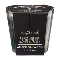 Amber Oakwood Natural Wood Scented Candle, 3 oz