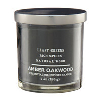 Amber Oakwood Essential Oil Infused Scented Candle, 7
