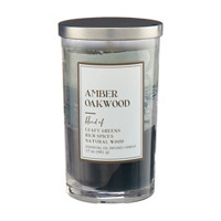 Amber Oakwood Essential Oil Infused Scented Candle, 17