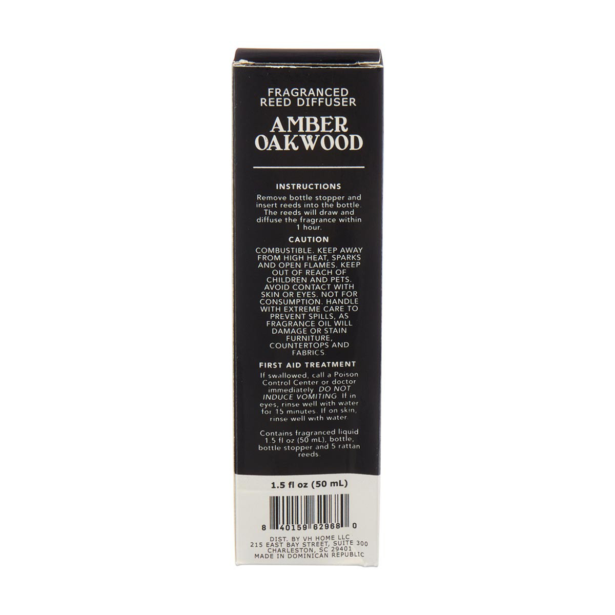 Amber Oakwood Fragranced Reed Diffuser, 1.5 fl oz
