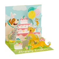 Parallel Lines Happy Easter Dogs Pop-Up Card