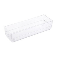 Clear Organizer Bin, 8 in x 2.9 in