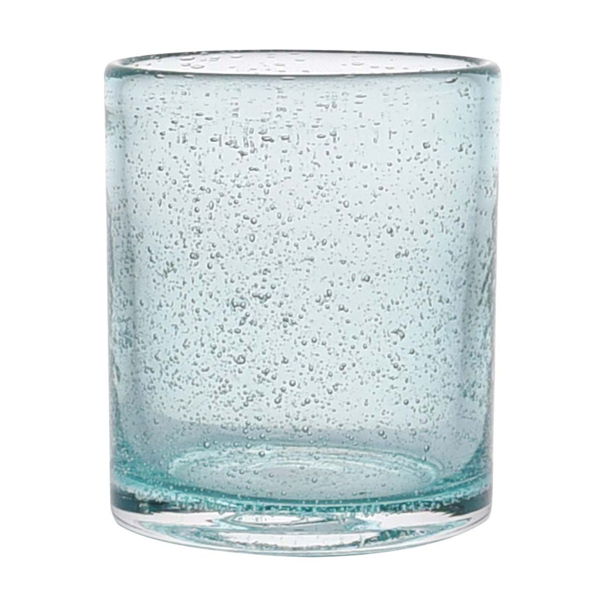 Bubble Glass Tumbler, Blue