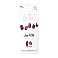 Dashing Diva Nail Strip Semi-Cured Gel, Maroon