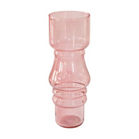 Decorative Glass Flower Vase, Pink