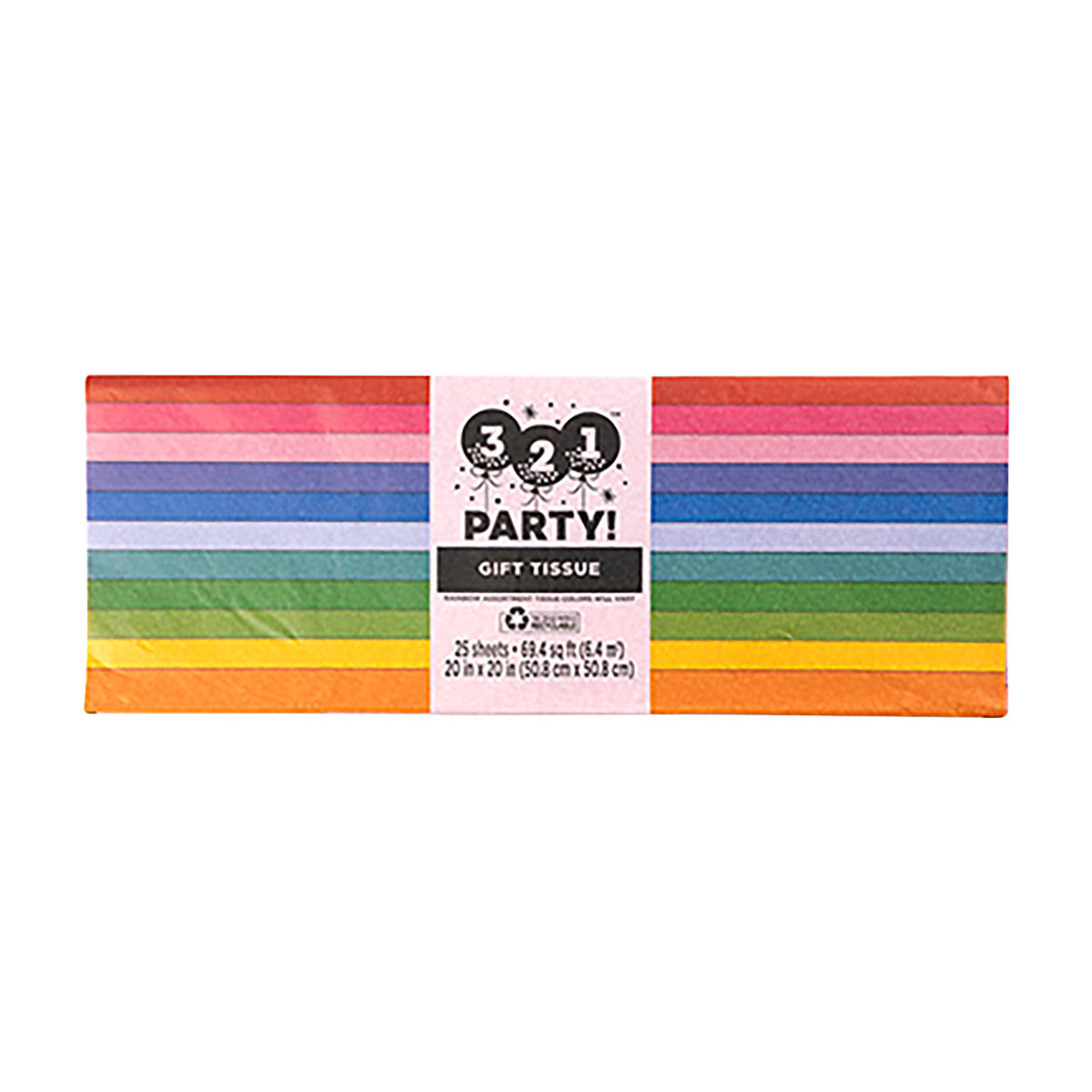 321 Party! Color Gift Tissue, 25 ct
