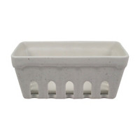 Ceramic Basket, White