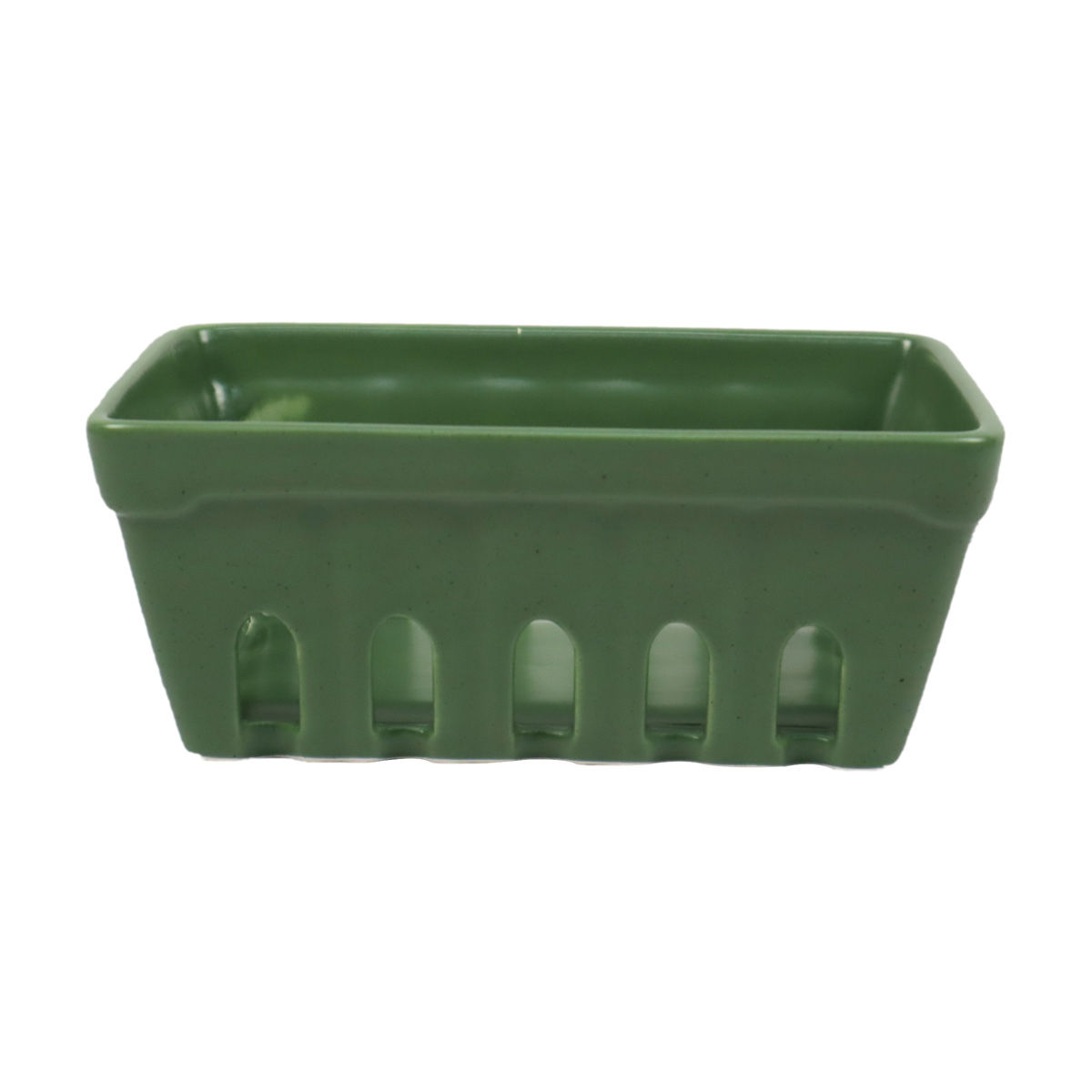 Ceramic Basket, Green