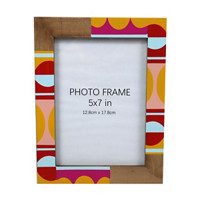 Decorative Wooden Photo Frame, 5 in x 7 in