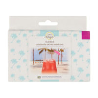 G&S Design Umbrella Drink Markers, 6 Pieces