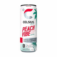 Celsius Sparkling Peach Vibe Energy Drink, 12 fl oz