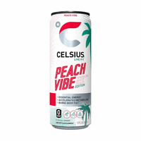 Celsius Sparkling Peach Vibe Energy Drink, 12 fl