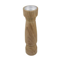 Wooden Pillar Candle Holder, Large