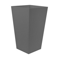 Finley Tall Planter, 20 in, Gray