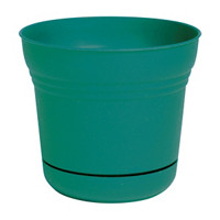 Saturn Planter, 14 in, Teal