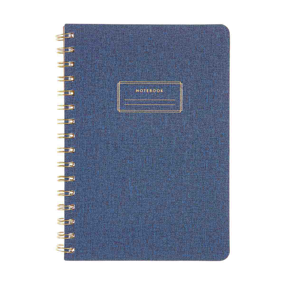 Spiral Journal, Navy, 6 in x 8 in