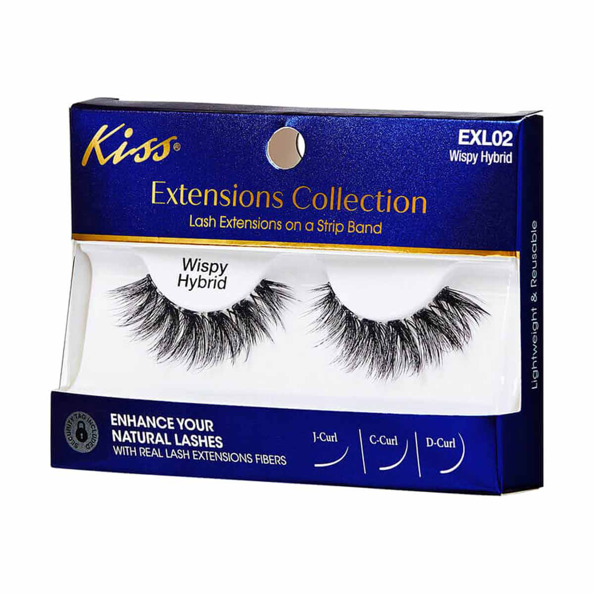 Kiss Extensions Collection Eyelashes, Wispy Hybrid