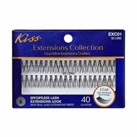 Kiss Extensions Collection Faux Mink Extensions Clusters, 3D