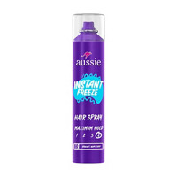 Aussie Instant Freeze Hair Spray for Curly, Straight, & Wavy Hair, 10 oz