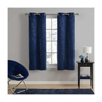 Comfort Bay Quincy Grommet Navy Curtains, 2 pc