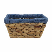 Water Hyacinth Basket, Blue, Extra Small