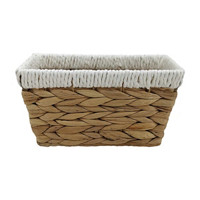 Water Hyacinth Basket, White, Extra Small