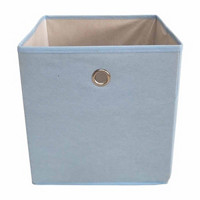 Solid Blue Foldable Storage Cube Bin