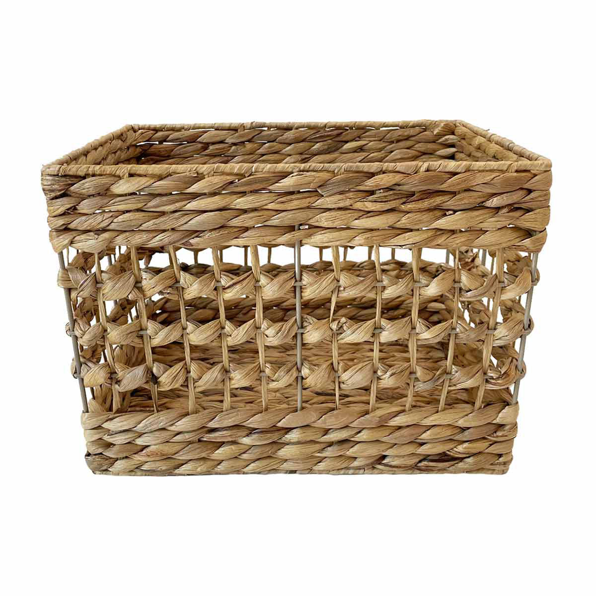 Water Hyacinth Rectangular Storage Basket, Small