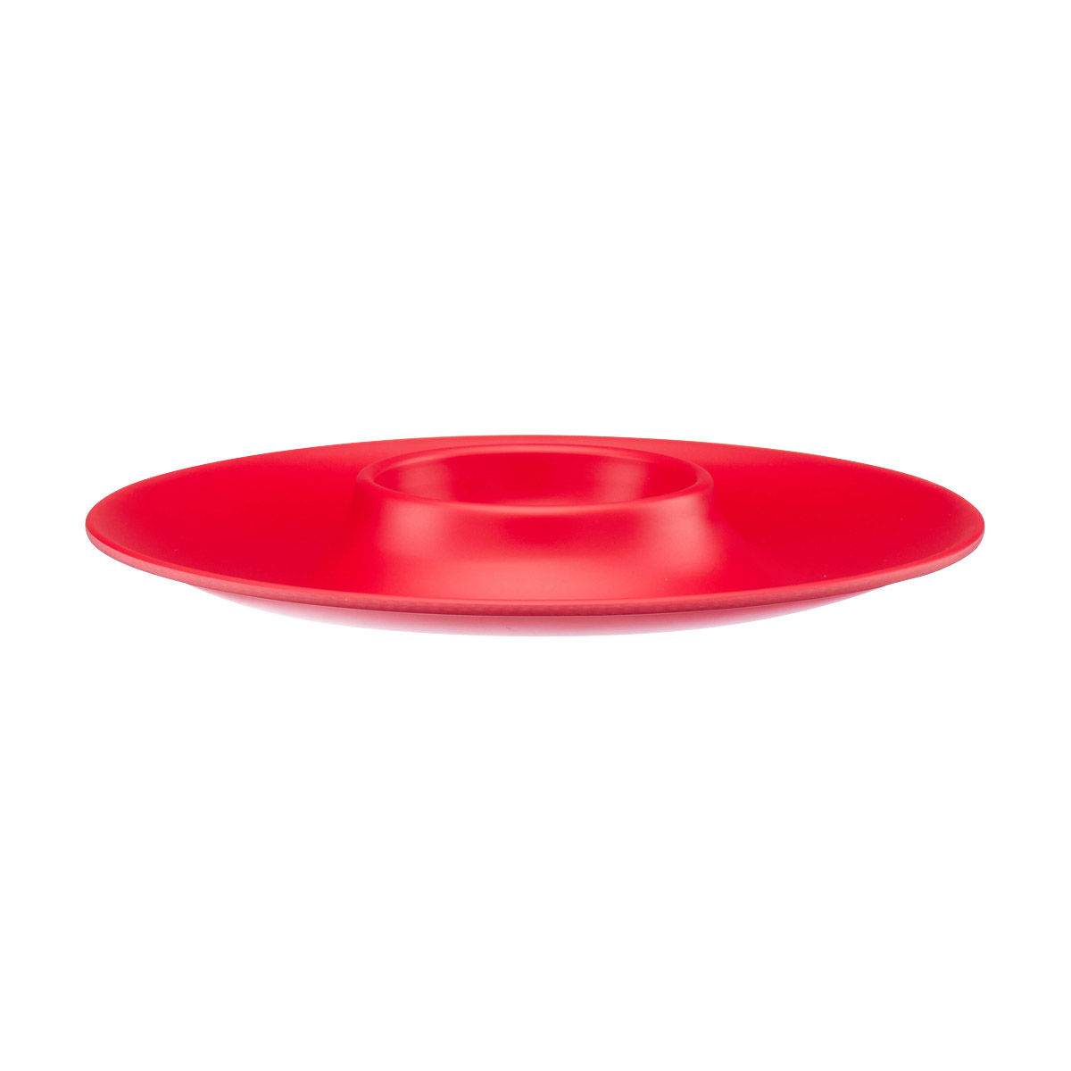 Melamine Chip & Dip Platter, Bright Red