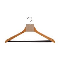 Suit Hanger, Wood & Black, 3 pack