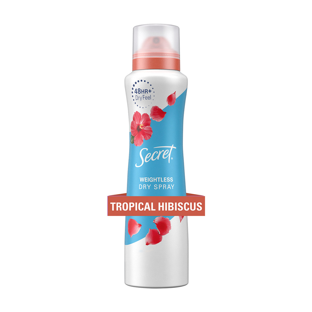 Secret Antiperspirant Dry Spray, Tropical Hibiscus and Argan Oil, 4.1 oz