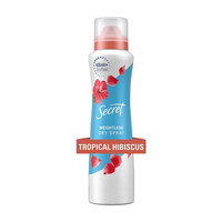 Secret Antiperspirant Dry Spray, Tropical Hibiscus and Argan
