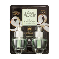 Koze Place Coconut & Tropical Palm Plug-In Scented Oil Refill, 20 ml, 2 Pack